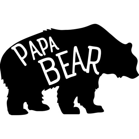 Papa Bear Vinyl Decal 904 Custom