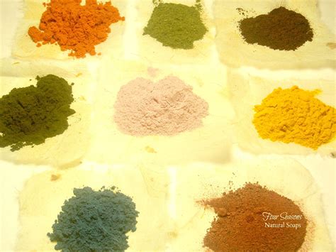 Herbs, flowers, spices and clays give nice soft hues and tones, the trade off is that natural soap colorant may seem limiting to those who wish to venture in bold and vibrant colors. Natural colorants for soap making... Flowers, roots, and ...