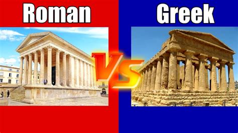 Roman Temples Vs Greek Temples Understanding The Differences Youtube
