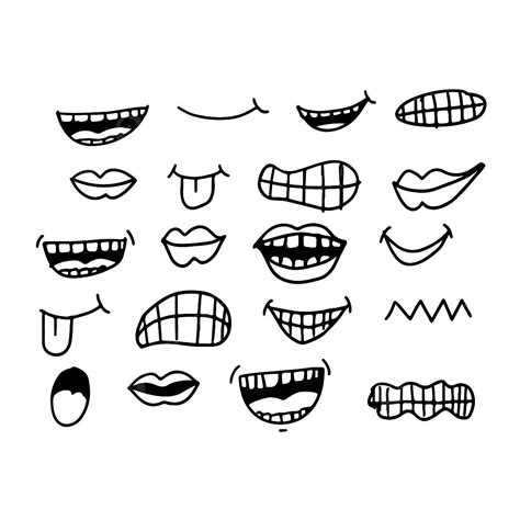 Cartoon Mouth Icon Mouth Tongue Icon Png And Vector With Transparent