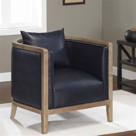 We offer fast, reliable delivery to your door. Manning Navy Blue Bonded Leather Chair - Overstock ...