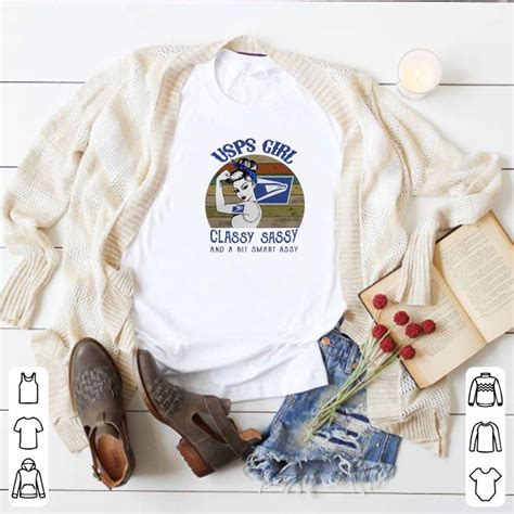 usps girl classy sassy and a bit smart assy vintage shirt kutee boutique