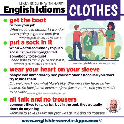 English Idioms With Clothes • Speak Better English With Harry 👴