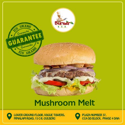 Burger Hub Restaurant In Mm Alam Road Lahore Menu Timings Contacts Map