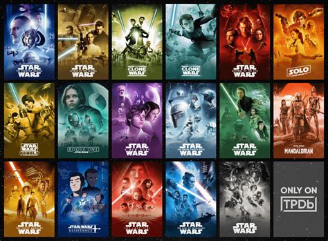 Star Wars Complete Canon Collection Plexposters