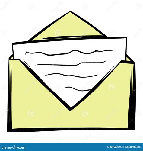 Letter In Envelope Icon Cartoon Royalty Free Illustration