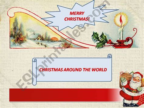 Esl English Powerpoints Christmas Around The World
