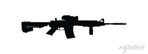 M4a1 Carbine Svg Cut File For Cricut And Silhouette Eps Vector