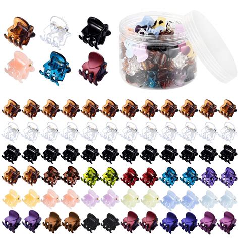 mini hair claw clips for girls and women funtopia 72 pcs small hair clips pins