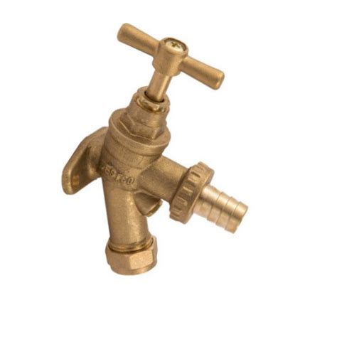 Tap In Outside Bib Tap With Built In Back Plate And Non Return Valve
