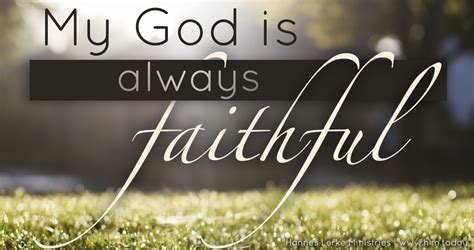 My God Is Always Faithful