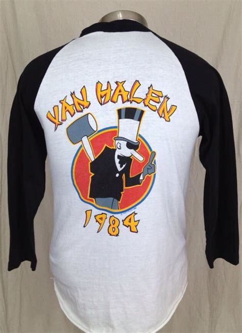 Vintage Van Halen 1984 Concert T Shirt 1980s Tour Of The World