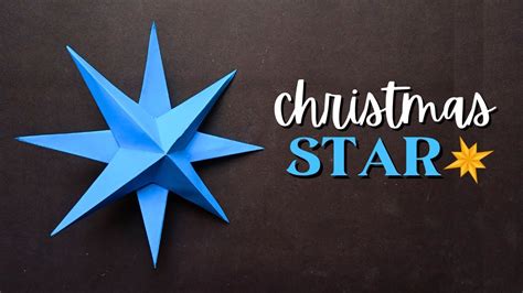 easy 3d paper star diy christmas ornaments youtube