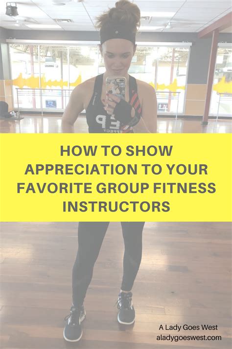 How To Show Appreciation To Your Favorite Group Fitness Instructors A