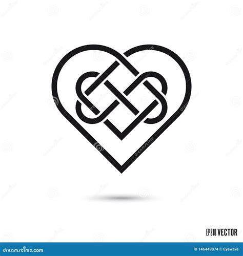 Celtic Love Knot Stock Vector Illustration Of Icon 146449074