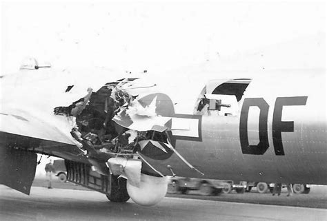 B 17g Of 91st Bomb Group 324th Bomb Squadron Heavy Flak Damage World