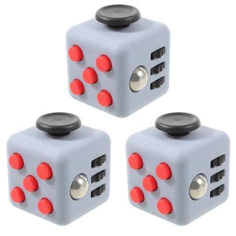 Fidget Cube Anti Stress Anxiety Reliever Play Toy Grey