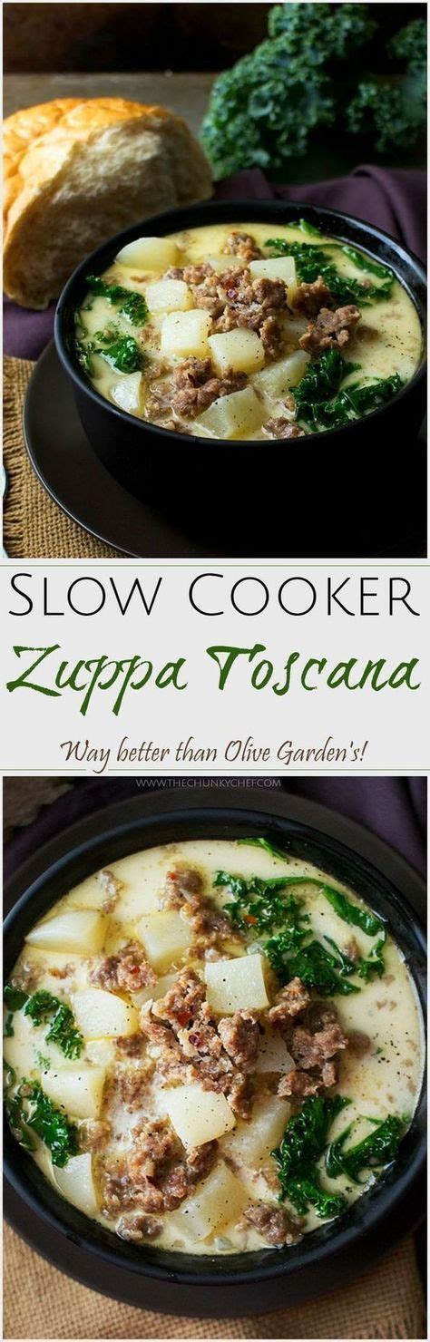 Appetizing zuppa tuscana zuppa tuscana. Slow Cooker Zuppa Toscana | The Chunky Chef | The classic ...