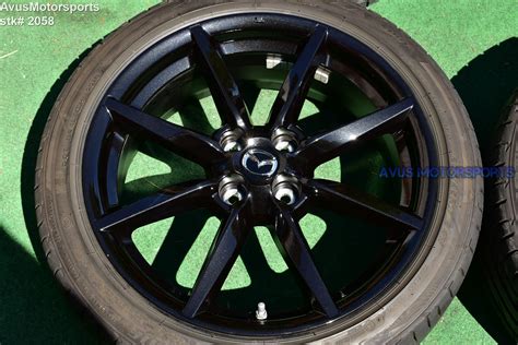 17 Mazda Mx 5 Miata Nd Oem Factory Dark Charcoal Wheels 20545r17