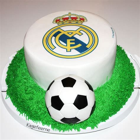 Real Madrid Fødselsdagskage Real Madrid Birthday Cake Fondant Kager