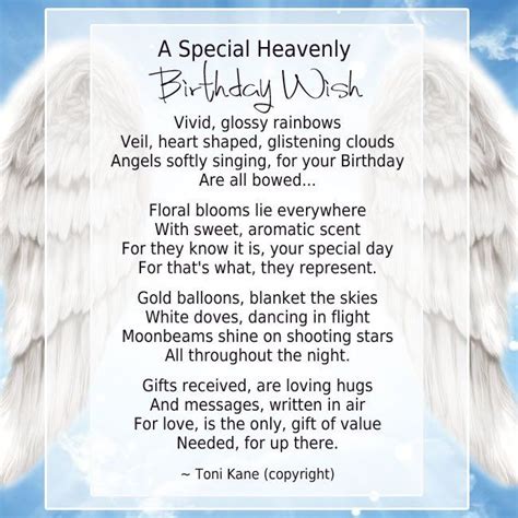 A Special Heavenly Birthday Wish First Birthday Quotes Happy