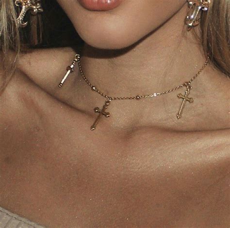 ˗ˏˋ🕊ˎˊ˗ 𝘱𝘪𝘯𝘵𝘦𝘳𝘦𝘴𝘵 𝘤𝘰𝘴𝘮𝘪𝘤𝘨𝘰𝘵𝘩 diamond cross necklace gold diamond solitaire necklace diamond