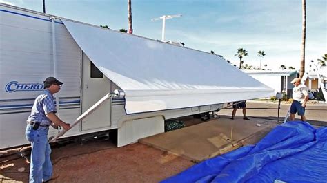 Is it ok to leave your rv plugged in all the time? REPLACEMENT SLIDE TOPPER & AWNING FABRIC DISCOUNTS! Tough Top Awnings now… #rvfurniture | Rv ...