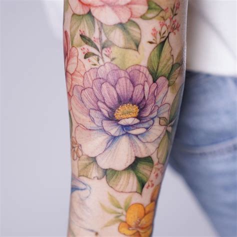 Colour Tattoo For Women Rose Tattoos For Women Back Tattoo Women