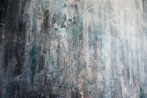 Gray Original Abstract Painting Highly Textured Painting Etsy