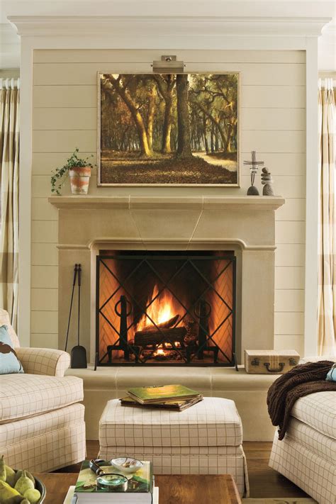 25 Cozy Ideas For Fireplace Mantels Southern Living