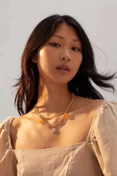 Sam Charm Layer Necklace Urban Outfitters