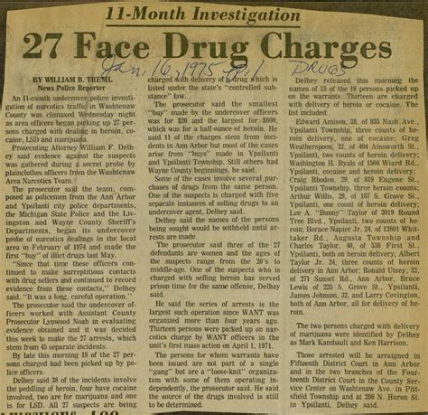 27 Face Drug Charges Ann Arbor District Library