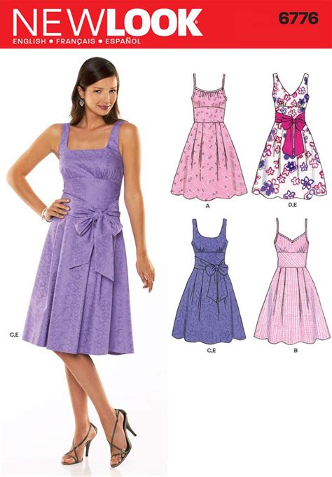 Womens Dress Pattern 6776 New Look Patterns Pattern Dress Women