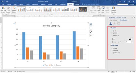 How To Edit And Insert A Chart In Microsoft Word 2016