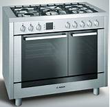 Double Electric Oven With Gas Stove Top