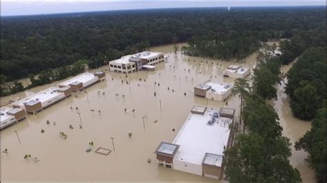 Hurricane Harvey Drone Footage In Kingwood Texas Youtube