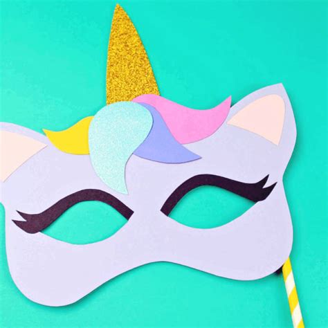 Unicorn Mask Unicorn Printables Masks Diy Kids Unicorn Theme