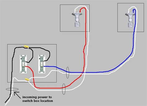 Fluorescent light ballast wiring diagram wiring fluorescent lights two way light switching explained youtube. Wiring Two Lights In One Box With Two Switches - Electrical - DIY Chatroom Home Improvement Forum