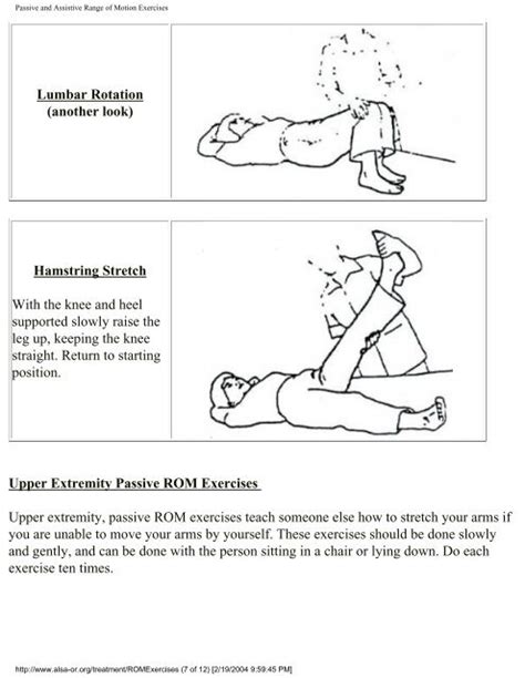 Passive Range Of Motion Exercises Lower Extremity Pictures Exercise