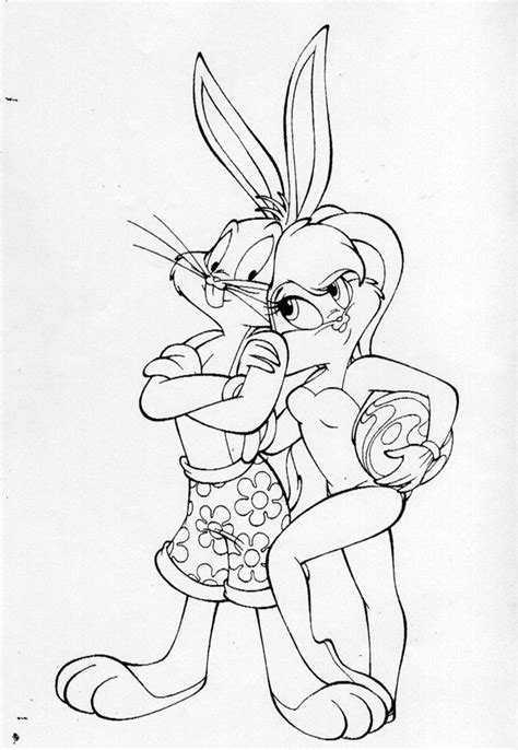 bugs bunny and lola bunny drawings