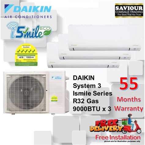 Daikin Mkm Vvmg System Ismile Series R Gas Btu X Ticks