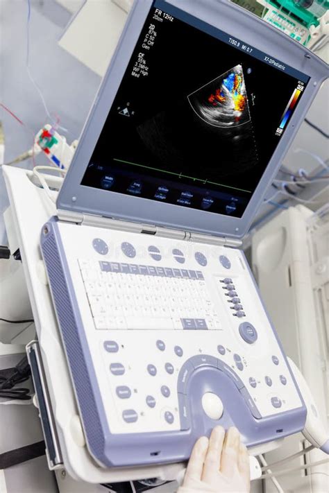 Ultrasound Medical Device In Icu Stock Image Image Of Machine