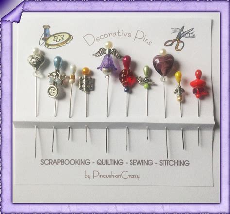 Fancy Pins Pin Toppers Decorative Sewing Pins Etsy Sewing Pretty