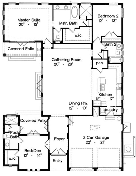 Important Inspiration 43 One Story House Plans With Casita