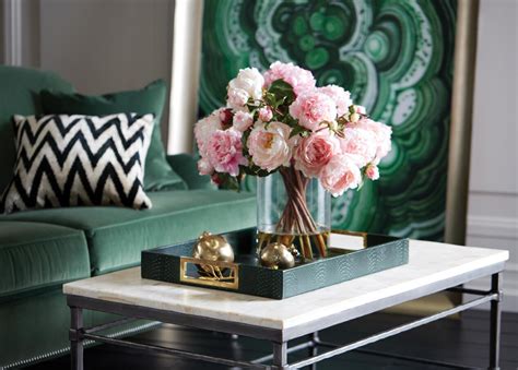 Tall Pink Peony Watergarden Florals And Trees Ethan Allen