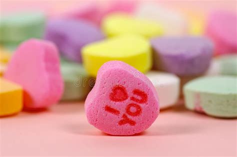 Valentines Day Candy Hearts Editorial Stock Image Image Of Hearts