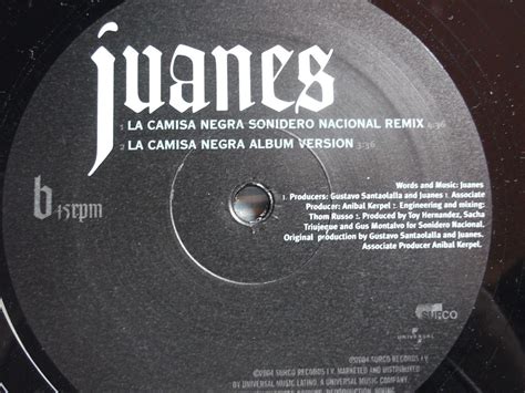 Juanes La Camisa Negra 3 Tracks Remix Importado 150000 En