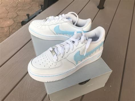 Painted Nike Air Force 1 Drip Painted Women Nikes Drip Etsy Canada