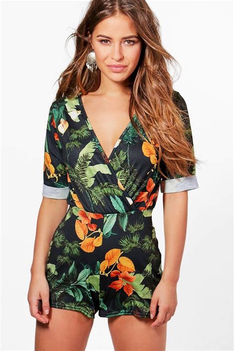 A name identifies your child in a unique way and will be a part of your child for the rest of his or her life. Petite Emma Wrap Front Tropical Print Playsuit | Print playsuit, Petite fashion summer, African ...