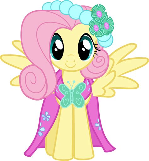Fluttershy At Princess Cadence And Shining Armors Wedding Pônei Dogue